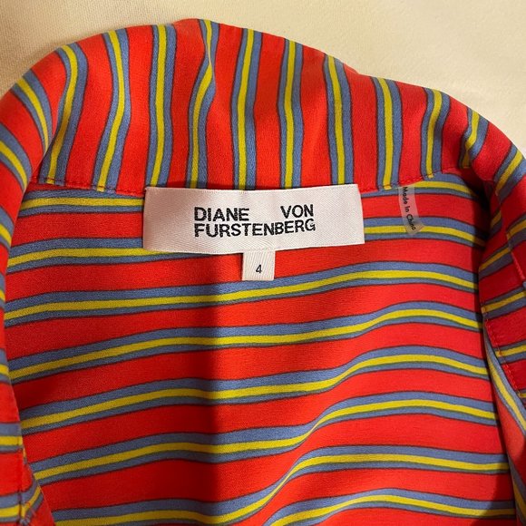 VERY SORRY, DONATED — Diane von Furstenberg Silk Wrap Blouse - Picture 6 of 14